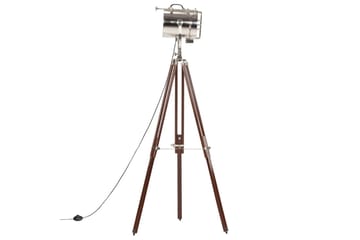 Gulvlampe med stativ heltre mango 180 cm - Belysning - Innendørsbelysning & Lamper - Gulvlampe