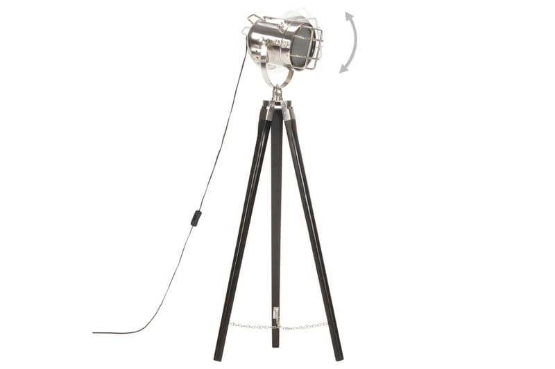 Gulvlampe med stativ heltre mango 97 cm svart - Belysning - Innendørsbelysning & Lamper - Gulvlampe