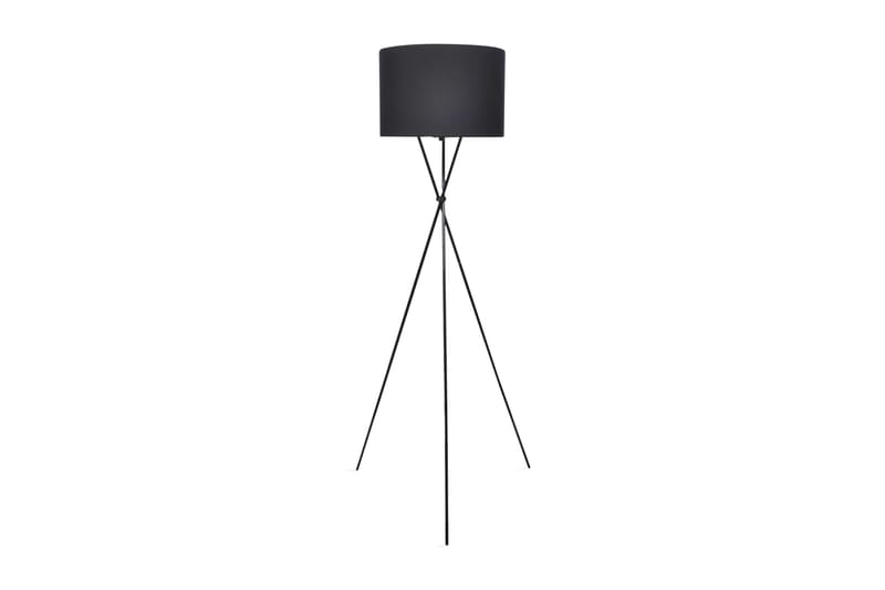 Gulvlampe med svart skjerm - Svart - Belysning - Innendørsbelysning & Lamper - Gulvlampe