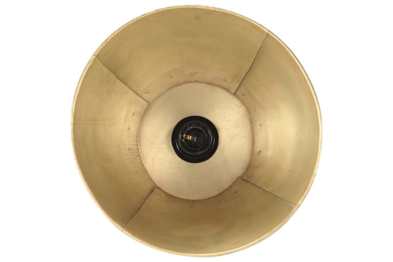 Gulvlampe messing E27 heltre mango - Gull - Belysning - Innendørsbelysning & Lamper - Gulvlampe