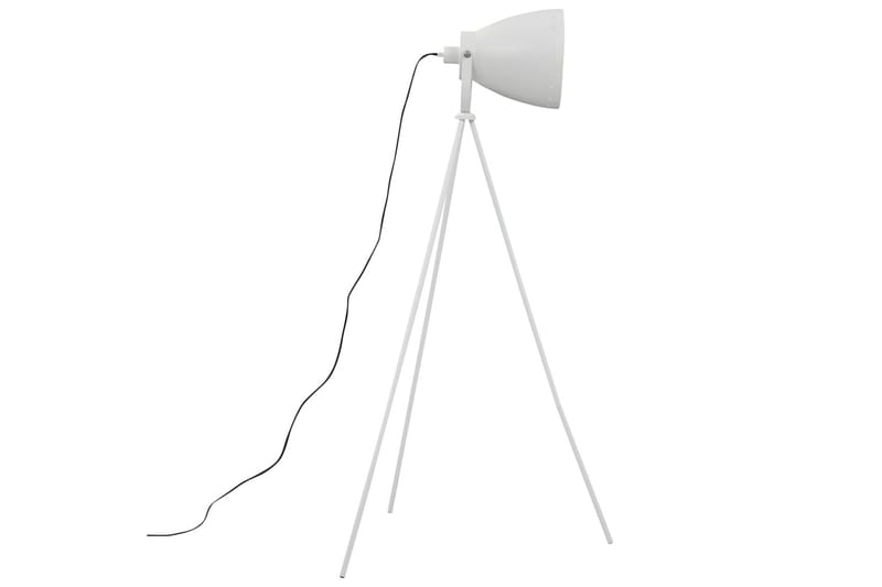 Gulvlampe stativ metall hvit E27 - Soveromslampe - Stuelampe - Gulvlampe