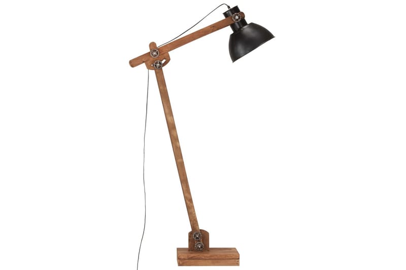 Gulvlampe svart heltre mango E27 - Svart - Soveromslampe - Stuelampe - Gulvlampe