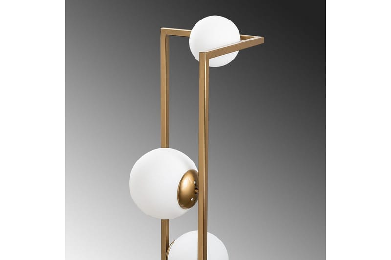 Gulvlampe Hjørne Gull - Gull - Belysning - Innendørsbelysning & Lamper - Soveromslampe