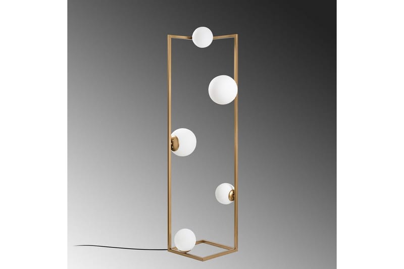 Gulvlampe Hjørne Gull - Gull - Belysning - Innendørsbelysning & Lamper - Soveromslampe