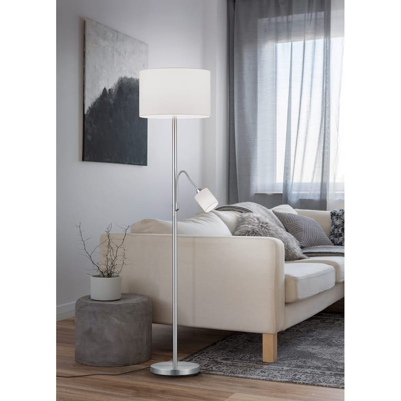 Gulvlampe Hotel - Hvit - Belysning - Innendørsbelysning & Lamper - Soveromslampe