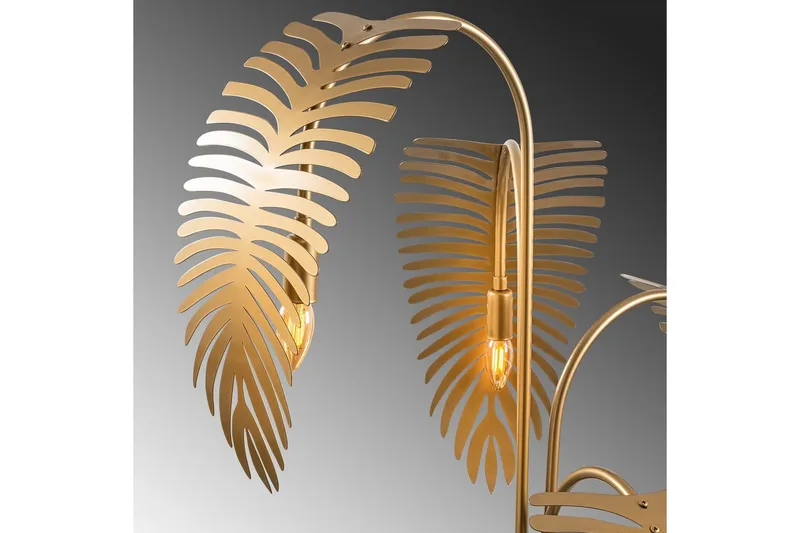 Gulvlampe Kavilashm Gull - Gull - Belysning - Innendørsbelysning & Lamper - Soveromslampe