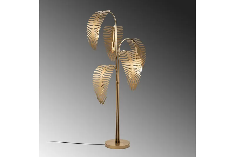 Gulvlampe Kavilashm Gull - Gull - Belysning - Innendørsbelysning & Lamper - Soveromslampe