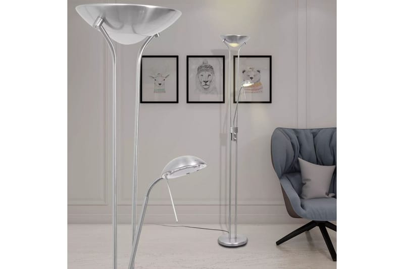 LED Gulvlampe m/dimmer 23 W - Belysning - Innendørsbelysning & Lamper - Gulvlampe - Uplight gulvlampe