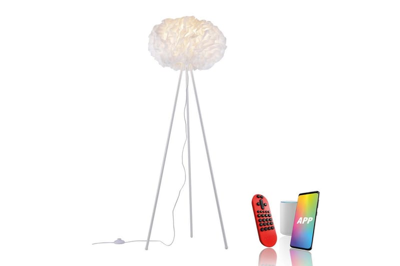 Gulvlampe Lolasmart Naomi - 47x140x47 cm - Belysning - Innendørsbelysning & Lamper - Soveromslampe