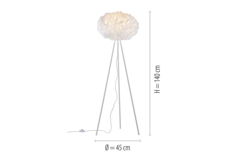 Gulvlampe Lolasmart Naomi - 47x140x47 cm - Belysning - Innendørsbelysning & Lamper - Soveromslampe