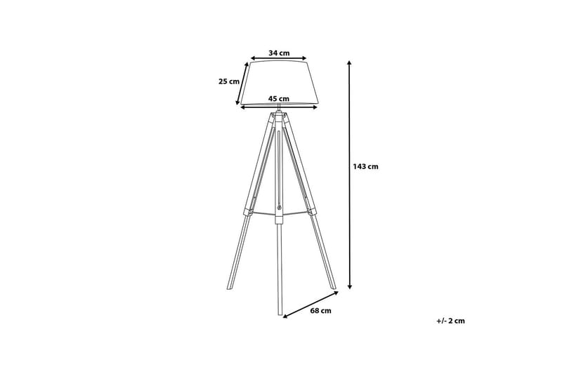 Madeira Gulvlampe 143 cm - Svart - Belysning - Innendørsbelysning & Lamper - Gulvlampe