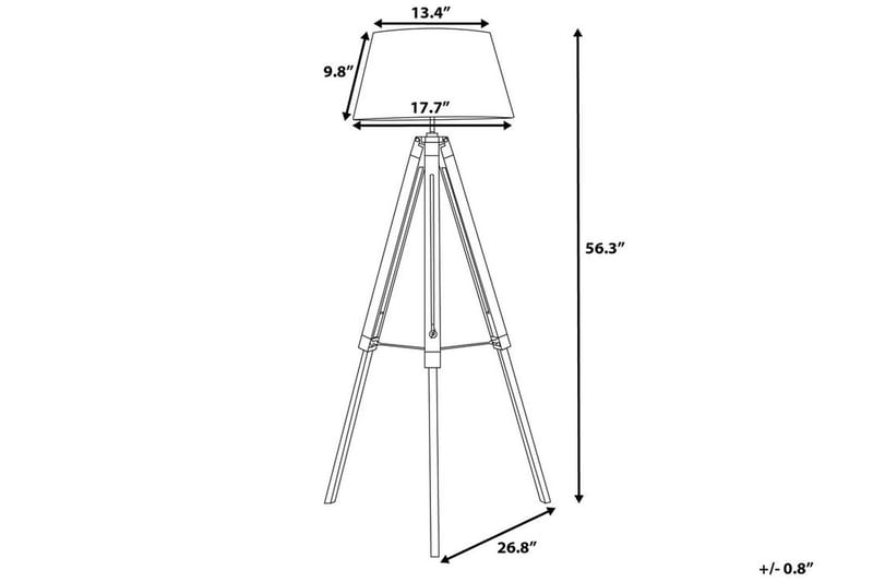 Madeira Gulvlampe 143 cm - Svart - Belysning - Innend�ørsbelysning & Lamper - Gulvlampe