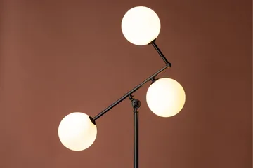 Marsan Gulvlampe 160 cm - Svart - Belysning - Innendørsbelysning & Lamper - Gulvlampe - Trearmet gulvlampe