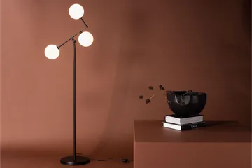 Marsan Gulvlampe 160 cm - Svart - Belysning - Innendørsbelysning & Lamper - Gulvlampe - Trearmet gulvlampe