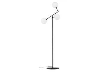 Marsan Gulvlampe 160 cm - Svart - Belysning - Innendørsbelysning & Lamper - Gulvlampe - Trearmet gulvlampe