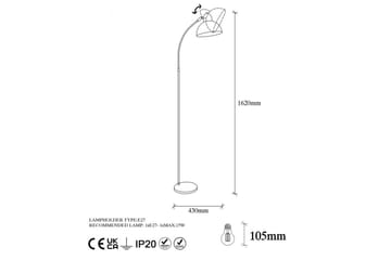 Gulvlampe Masatsune Svart / Antikk - Svart / Antikk - Belysning - Innendørsbelysning & Lamper - Soveromslampe