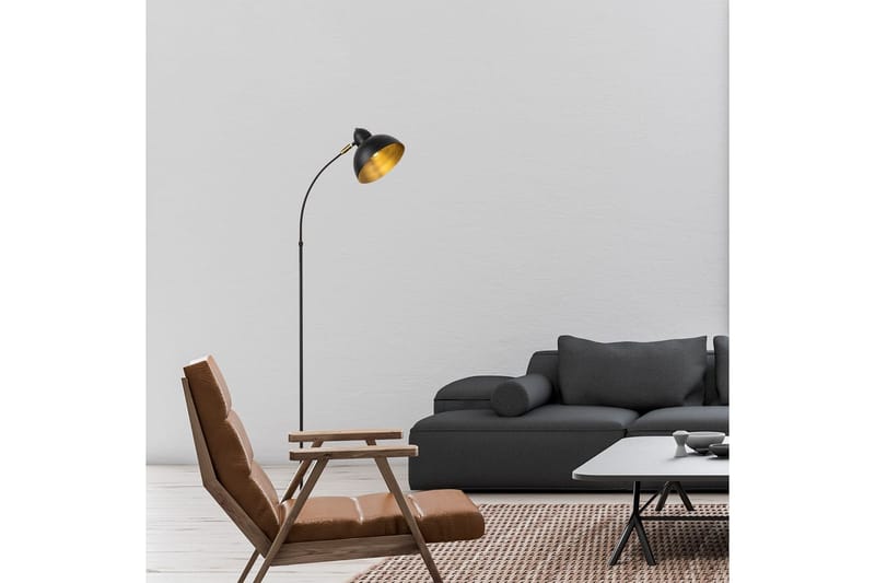 Gulvlampe Masatsune Svart / Antikk - Svart / Antikk - Belysning - Innendørsbelysning & Lamper - Soveromslampe
