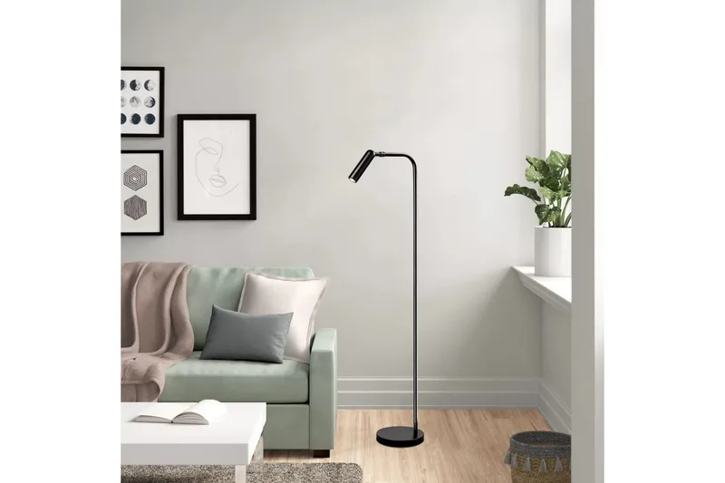 Gulvlampe Matsuchi svart - Svart - Belysning - Innendørsbelysning & Lamper - Soveromslampe