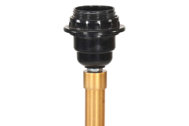 Gulvlampe med stativ svart og gull heltre teak 141 cm - Svart - Soveromslampe - Stuelampe - Gulvlampe