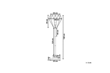 Mooni Gulvlampe 160 cm - Messing - Belysning - Innendørsbelysning & Lamper - Gulvlampe