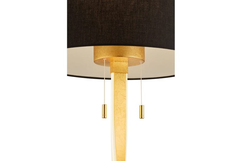 Gulvlampe Nandor - Svart/gull - Belysning - Innendørsbelysning & Lamper - Soveromslampe