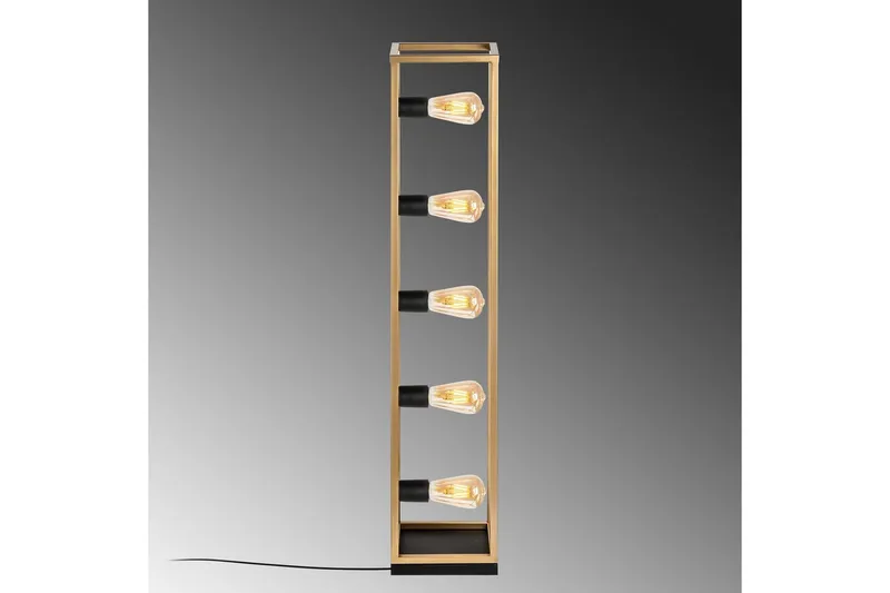 Gulvlampe Orika Gull - Gull - Belysning - Innendørsbelysning & Lamper - Soveromslampe