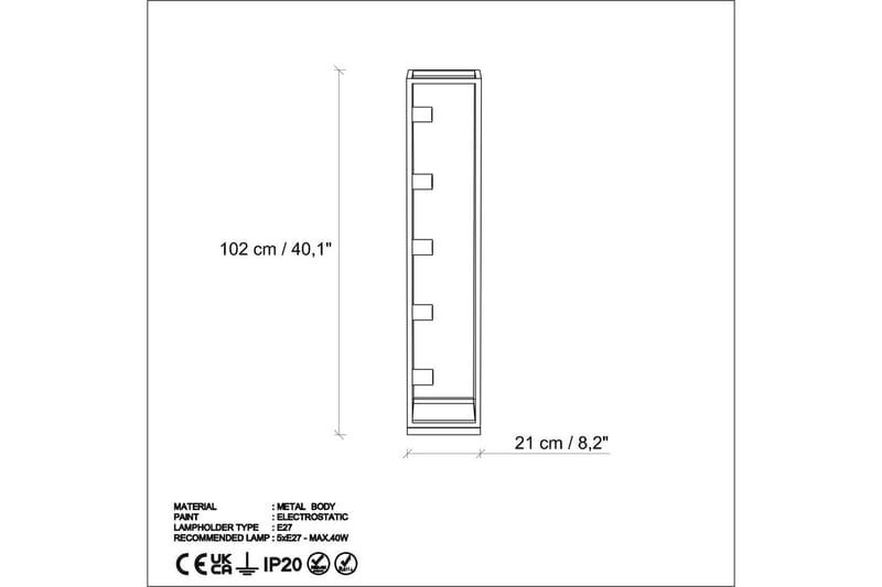 Gulvlampe Orika Gull - Gull - Belysning - Innendørsbelysning & Lamper - Soveromslampe