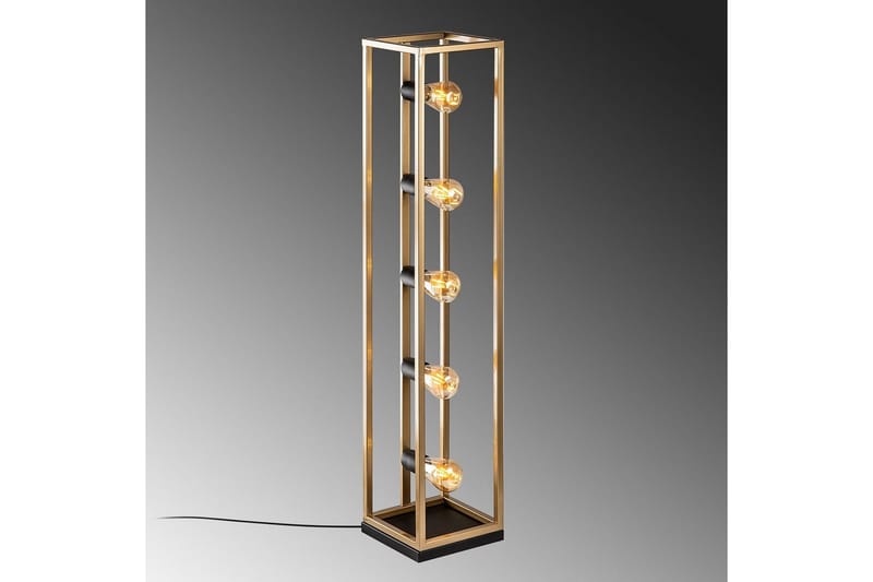 Gulvlampe Orika Gull - Gull - Belysning - Innendørsbelysning & Lamper - Soveromslampe