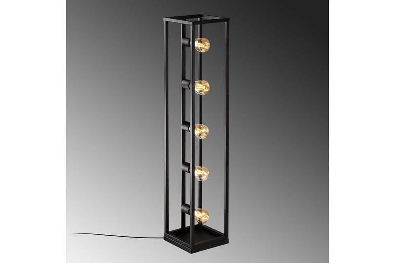Gulvlampe Orika Svart - Svart - Belysning - Innendørsbelysning & Lamper - Soveromslampe