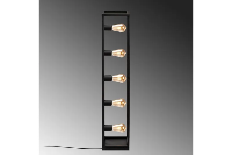 Gulvlampe Orika Svart - Svart - Belysning - Innendørsbelysning & Lamper - Soveromslampe