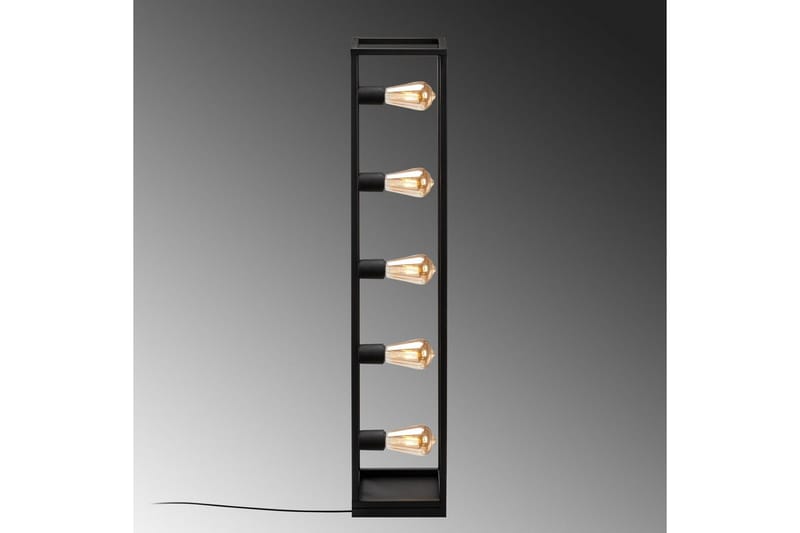 Gulvlampe Orika Svart - Svart - Belysning - Innendørsbelysning & Lamper - Soveromslampe