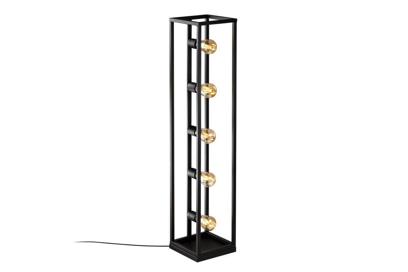 Gulvlampe Orika Svart - Svart - Belysning - Innendørsbelysning & Lamper - Soveromslampe