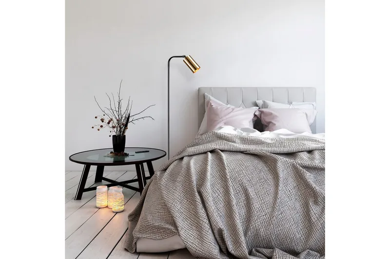 Gulvlampe Quintra Svart / Vintage - 28 x 22 cm - Belysning - Innendørsbelysning & Lamper - Soveromslampe