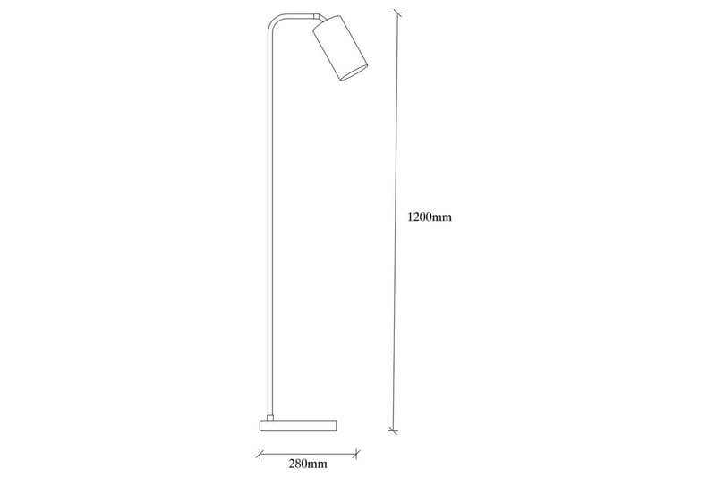 Gulvlampe Quintra Svart / Vintage - 28 x 22 cm - Belysning - Innendørsbelysning & Lamper - Soveromslampe
