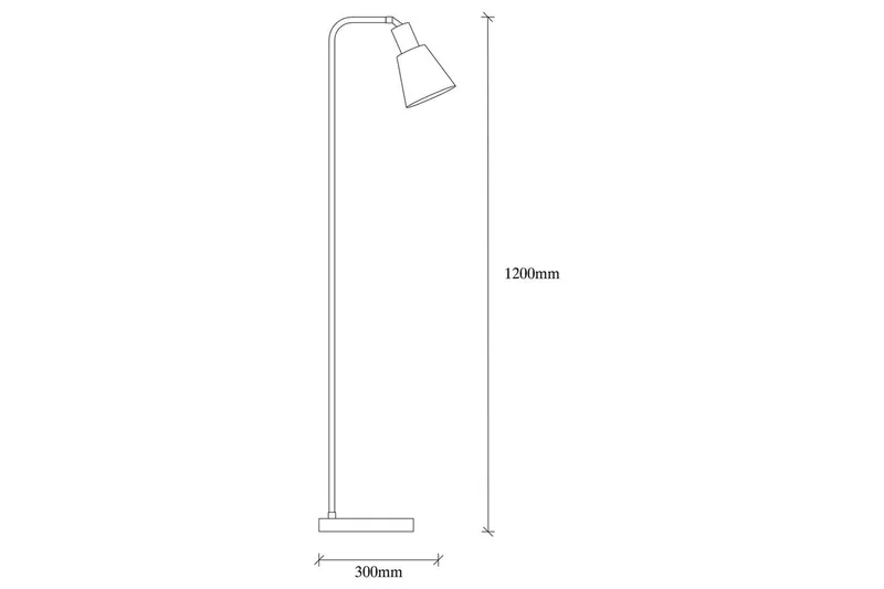 Gulvlampe Quintra Svart / Vintage - 30 x 22 cm - Belysning - Innendørsbelysning & Lamper - Soveromslampe