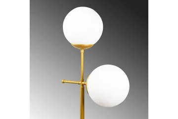 Gulvlampe Ranpal Gull - Gull - Belysning - Innendørsbelysning & Lamper - Gulvlampe - Toarmet gulvlampe