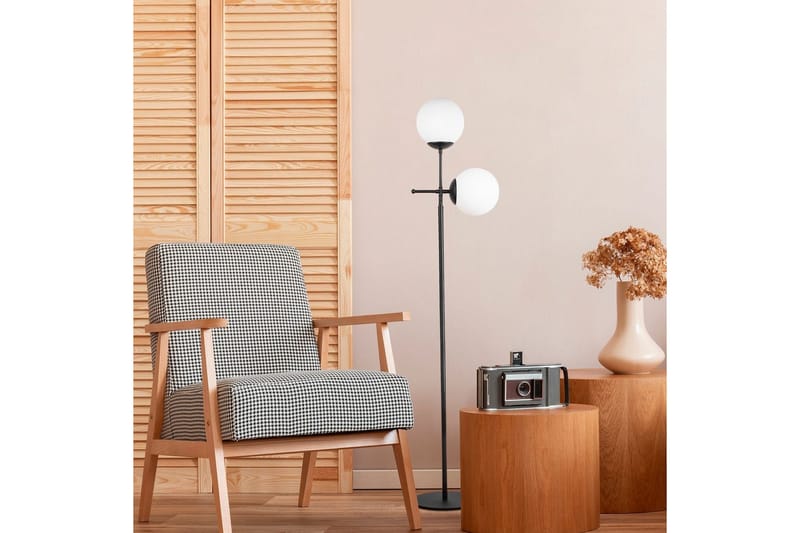 Gulvlampe Ranpal Svart - Svart - Belysning - Innendørsbelysning & Lamper - Soveromslampe