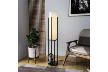 Gulvlampe Ratmompe (Hyllehøyde: 60 cm) Svart Beige - Svart Beige - Belysning - Innendørsbelysning & Lamper - Soveromslampe
