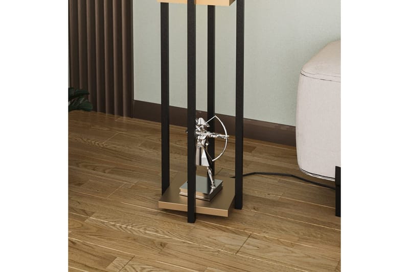Gulvlampe Ratmompe (Hyllehøyde: 60 cm) Svart / Gull Beige - Svart / Gull Beige - Belysning - Innendørsbelysning & Lamper - Soveromslampe