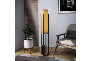 Gulvlampe Ratmompe (Hyllehøyde: 60 cm) Svart / Gull