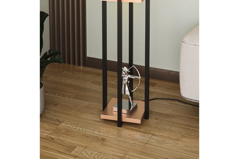 Gulvlampe Ratmompe (Hyllehøyde: 60 cm) Svart / Kobber 2 - Svart / Kobber 2 - Belysning - Innendørsbelysning & Lamper - Soveromslampe