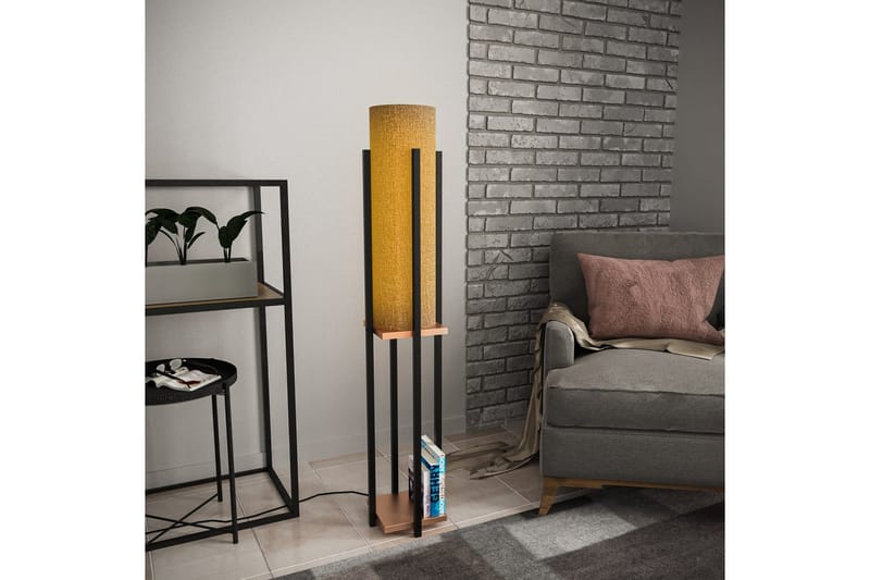 Gulvlampe Ratmompe (Hyllehøyde: 60 cm) Svart / Kobber 2 - Svart / Kobber 2 - Belysning - Innendørsbelysning & Lamper - Soveromslampe