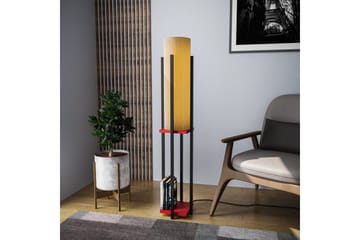 Gulvlampe Ratmompe (Hyllehøyde: 60 cm) Svart / Rød Beige