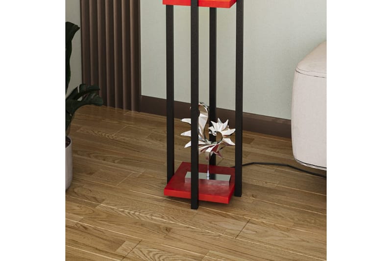 Gulvlampe Ratmompe (Hyllehøyde: 60 cm) Svart / Rød - Svart / Rød - Belysning - Innendørsbelysning & Lamper - Soveromslampe