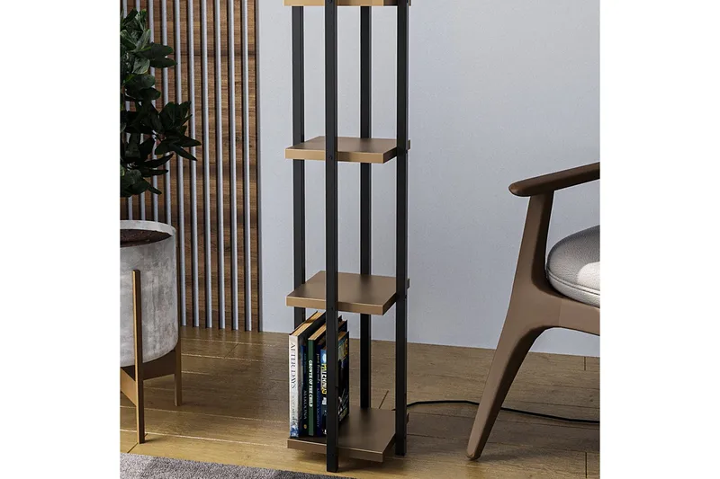 Gulvlampe Ratmompe Lumi (Hyllehøyde: 29 cm) Svart / Gull - Svart / Gull - Belysning - Innendørsbelysning & Lamper - Soveromslampe