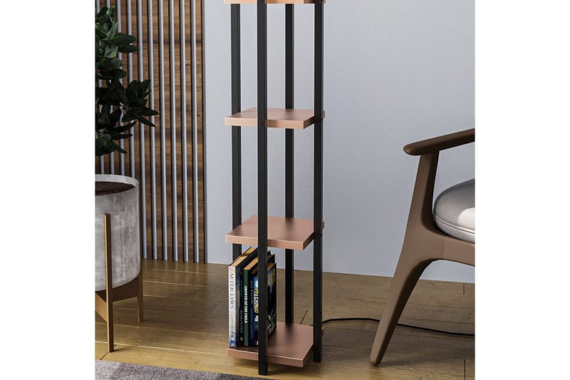 Gulvlampe Ratmompe Lumi (Hyllehøyde: 29 cm) Svart / Kobbertre - Svart / Kobbertre - Belysning - Innendørsbelysning & Lamper - Soveromslampe
