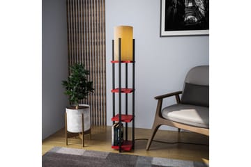 Gulvlampe Ratmompe Lumi (Hyllehøyde: 29 cm) Svart / Rød