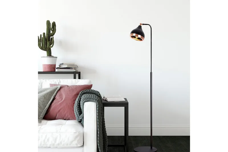 Gulvlampe Soodx Svart / Kobber - Kobber/Svart - Belysning - Innendørsbelysning & Lamper - Soveromslampe