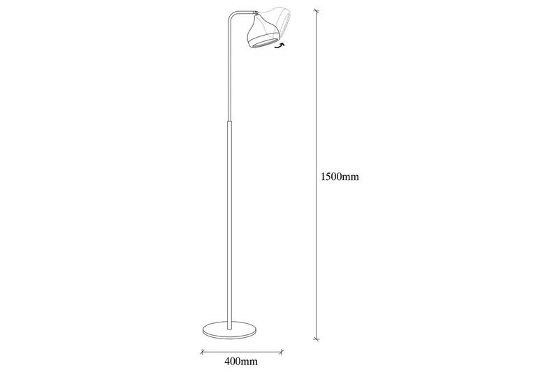 Gulvlampe Soodx Svart / Kobber - Kobber/Svart - Belysning - Innendørsbelysning & Lamper - Soveromslampe