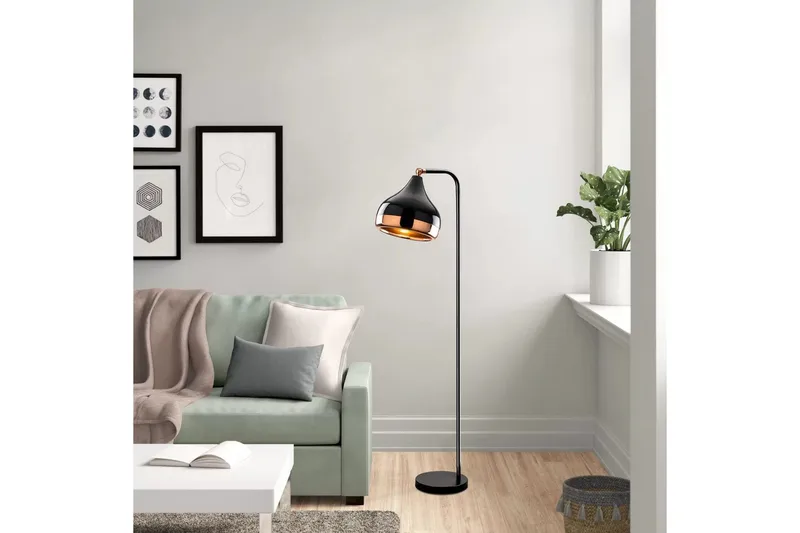 Gulvlampe Soodx Svart / Kobber - Kobber/Svart - Belysning - Innendørsbelysning & Lamper - Soveromslampe